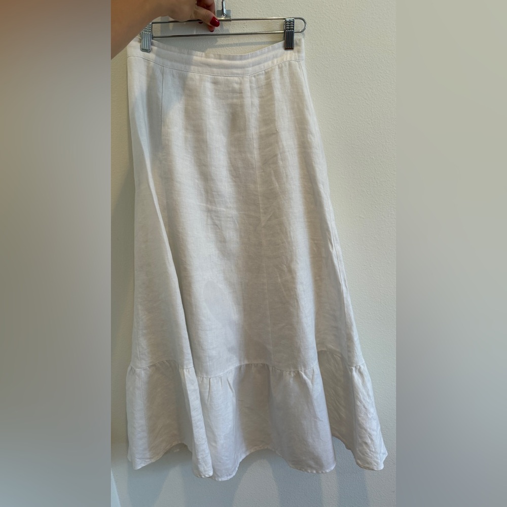 Reformation White Maxi Skirt